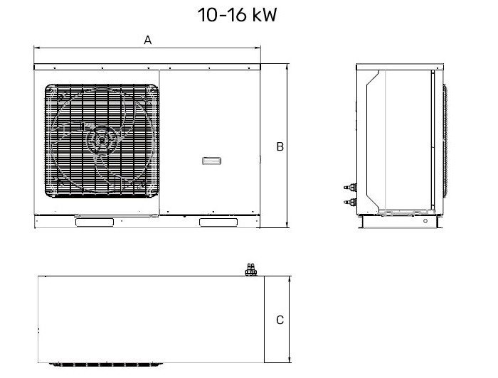 Wymiary - Monoblock R32
