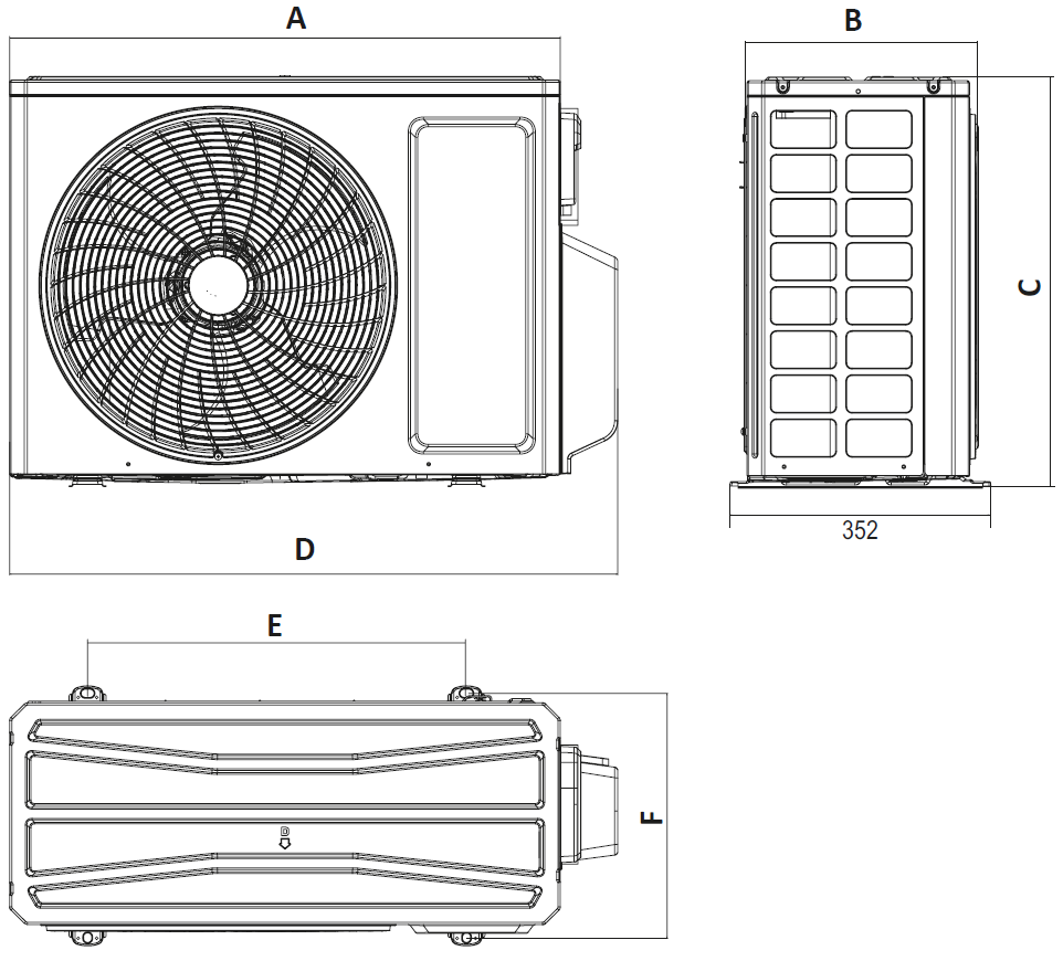 Wymiary - Agregaty Multi Split NG New