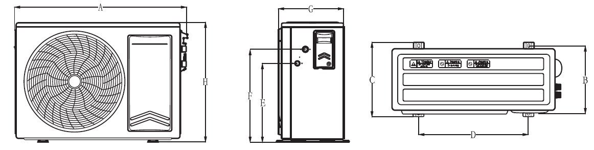 Wymiary - Minipower CH-WH5.0MIPRK